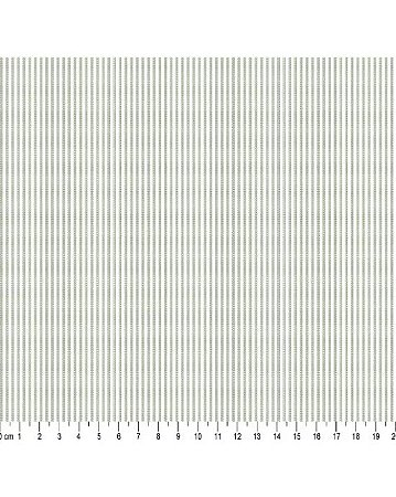 Tricoline Listrado DonJuan Verde Nalva 100% Alg 50cm x 1,50m