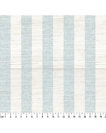 Tecido Linho Misto Listrado Azul 70% Algodão 50cm x 1,50mt