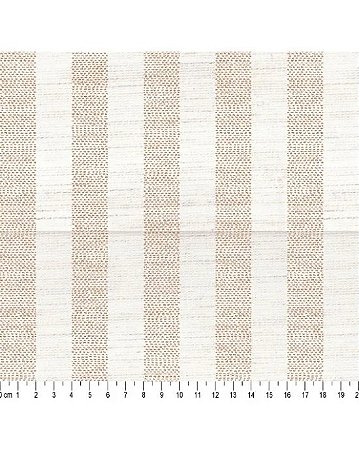 Tecido Linho Misto Listrado Bege 70% Algodão 50cm x 1,50mt