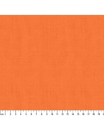 Tecido Tricoline Veneza Laranja 100% Algodão 50cm x 1,50mt