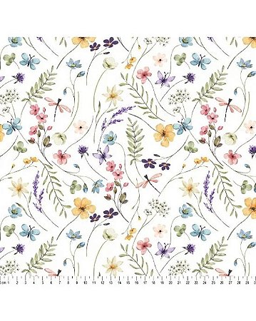 Tricoline Digital 3D Natural Beauty (Cor 01) 50cm x 1,50mt