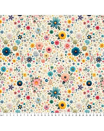 Tricoline Digital 3D Natural Beauty (Cor 03) 50cm x 1,50mt