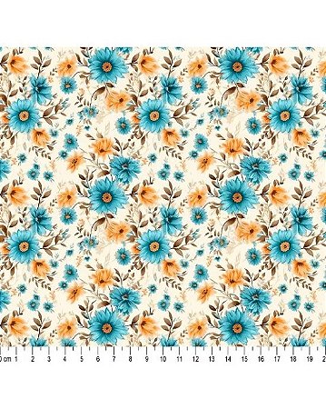 Tricoline Digital 3D Natural Beauty (Cor 05) 50cm x 1,50mt