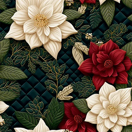 Tricoline Digital Quilt Christmas 4, 100% Alg. 50cm x 1,50mt