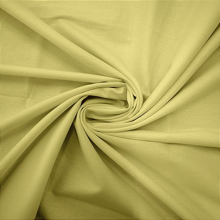 Tecido Tricoline Liso Peri Amarelo Claro, 50cm x 1,50mt