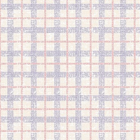 Tricoline Digital Xadrez Voe Alto Menina, 50cm x 1,50mt