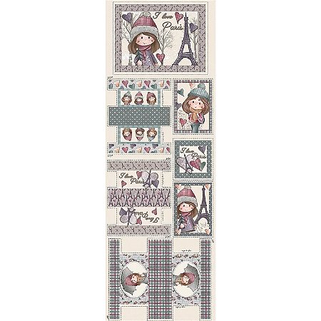 Tricoline Digital Painel Inverno em Paris, 50cm x 1,50mt
