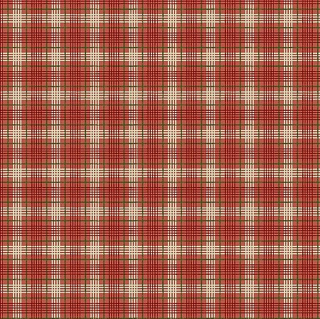 Tricoline Digital Xadrez Meu Natal Vermelho, 50cm x 1,50mt