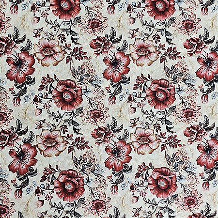 Tricoline Digital Maria Antonieta 03,100% Alg. 50cm x 1,50mt