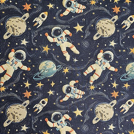 Tricoline Digital Interestelar Astronautas, 50cm x 1,50mt