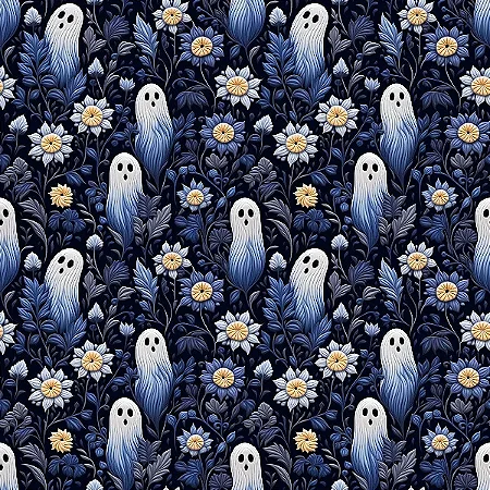 Tricoline Digital Halloween 40, 100% Algodão, 50cm x 1,50mt