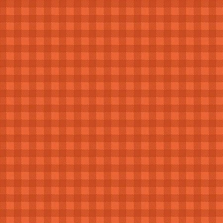 Tricoline Xadrez Surton Laranja, 100% Algodão, 50cm x 1,50mt