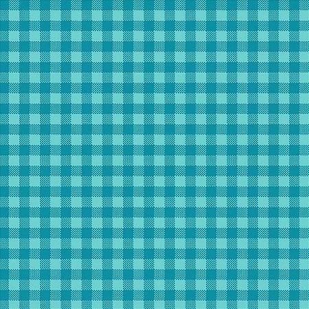 Tricoline Xadrez Surton Turquesa, 100% Algodão 50cm x 1,50mt