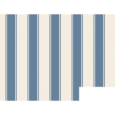 Tecido Tricoline Savana Listrado Azul, 100%Alg 50cm x 1,50mt