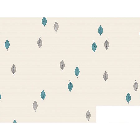 Cotton Linen Folhas 03, 80% Algodão 20% Linho, 50cm x 1,52mt