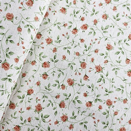 Cotton Linen Floral 80% Algodão 20% Linho, 50cm x 1,52mt