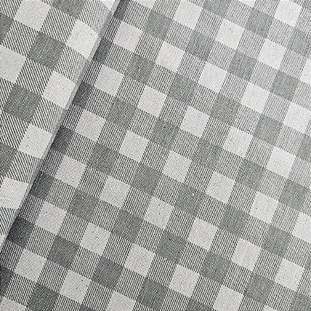 Cotton Linen Xadrez G Cinza 80%Alg. 20% Linho, 50cm x 1,52mt