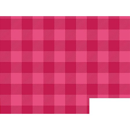 Cotton Linen Xadrez G Pink 80%Alg. 20% Linho, 50cm x 1,52mt