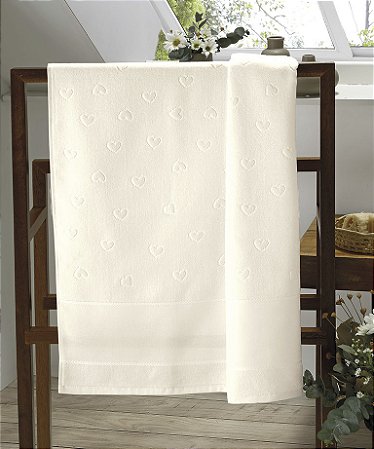 Toalha de Rosto Verona Art Creme, 100%Algodão, 50cm x 80cm