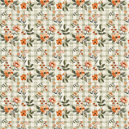 Tricoline Digital Orange Lemonade 2, 100%Alg, 50cm x 1,50mt