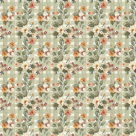 Tricoline Digital Orange Lemonade 1, 100%Alg, 50cm x 1,50mt