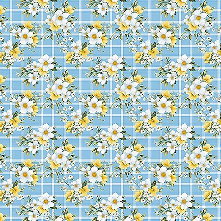 Tricoline Digital Flor Sol De Verão 4, 100%Alg 50cm x 1,50m