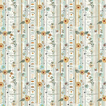 Tricoline Digital Era Uma Vez 8, 100%Algodão, 50cm x 1,50mt
