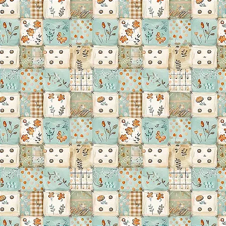 Tricoline Digital Era Uma Vez 7, 100%Algodão, 50cm x 1,50mt