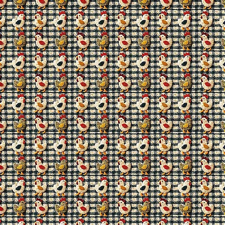 Tricoline Digital Na Fazenda Tem 14, 100%Alg. 50cm x 1,50mt