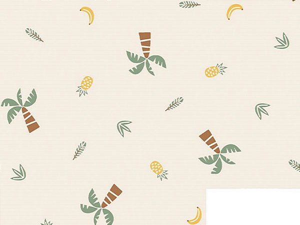 Cotton Linen Coqueiros 01, 80%Alg. 20%Linho, 50cm x 1,52mt