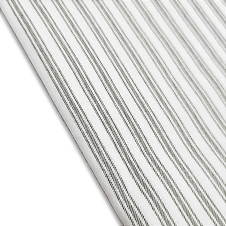 Tricoline Listrado Criativo Verde Oliva 100%Alg 50cm x 1,50m