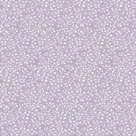 Tricoline Digital Básico Passarinhos Lilás, 50cm x 1,50mt