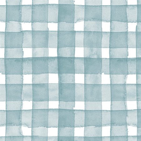 Tricoline Digital Xadrez Mesa Chic Azul, 50cm x 1,50mt
