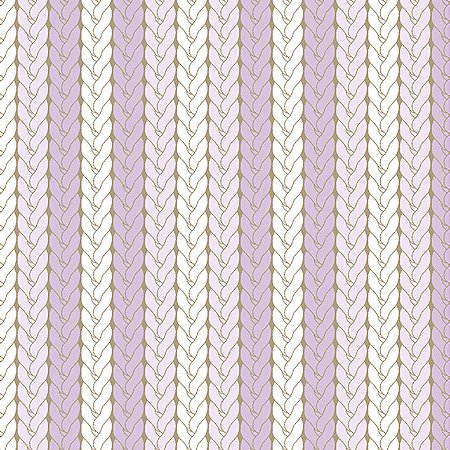 Tricoline Listrado Tricô Lilás, 100% Algodão, 50cm x 1,50mt
