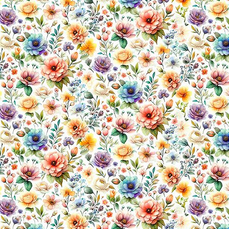 Tricoline Digital Páscoa FM04, 100% Algodão, 50cm x 1,50mt