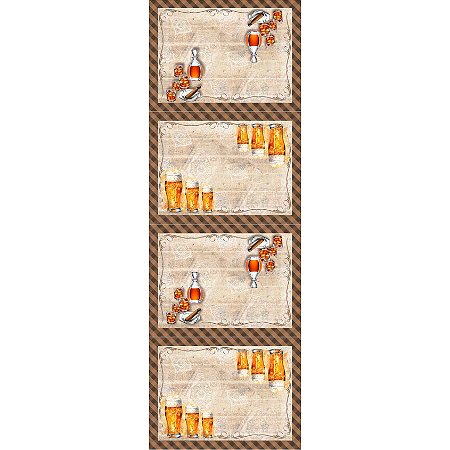 Tecido Tricoline Jogo Americano Cerveja 100%Alg 50cm x 1,50m