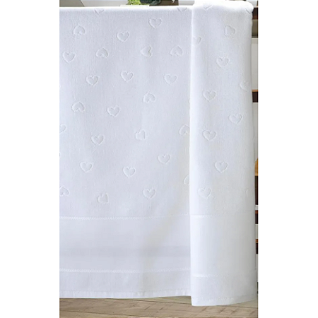 Toalha de Lavabo Verona Art Branco, 100%Algodão, 30cm x 45cm