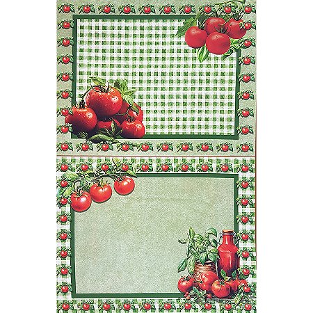 Tricoline Digital Jogo Americano Tomates, 50cm x 1,50mt