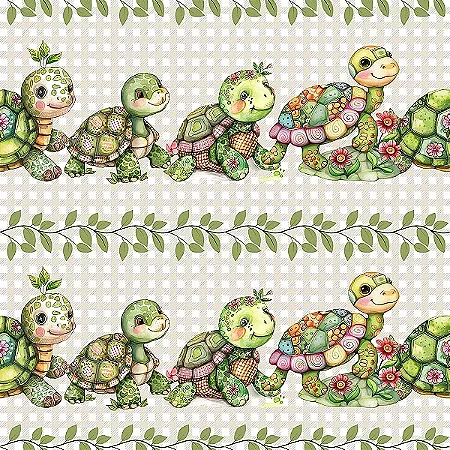 Tricoline Digital Tartar Fileira, 100%Algodão, 50cm x 1,50mt