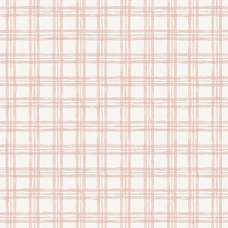 Tricoline Digital Xadrez Salmão Delicadeza, 50cm x 1,50mt