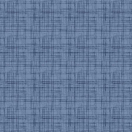 Tricoline Estampado Riscos Azul Jeans 100%Alg. 50cm x 1,50mt