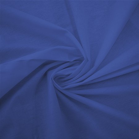 Tricoline Liso Peri Azul Cobalto, 100% Algodão 50cm x 1,50mt