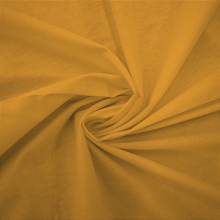 Tricoline Liso Peri Amarelo Mostarda, 100%Alg. 50cm x 1,50mt