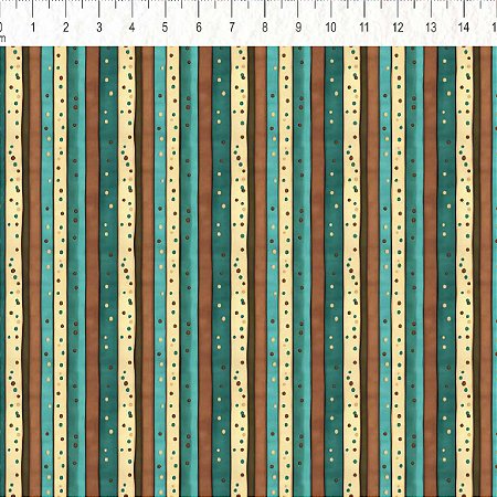 Tricoline Digital Listrado CF, 100% Algodão, 50cm x 1,50mt