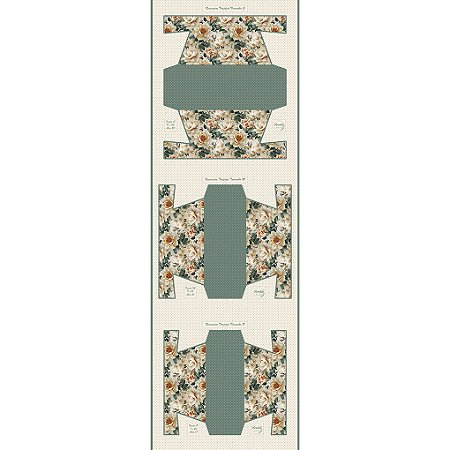 Sarja Impermeável Necessaire Mimabele Verde, 50cm x 1,50mt