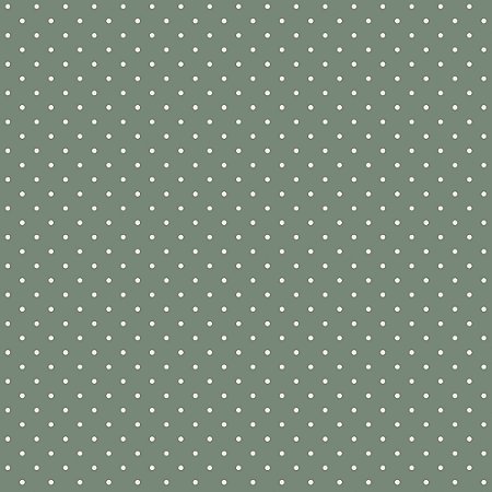 Sarja Impermeável Mimabele Poá Creme F. Verde, 55cm x 1,50mt