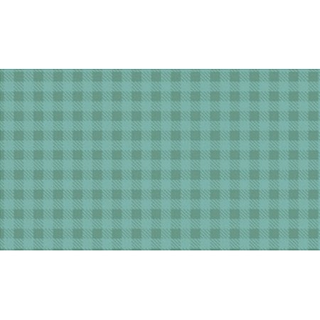 Tricoline Xadrez Tom Tom Verde Menta, 100%Alg, 50cm x 1,50mt