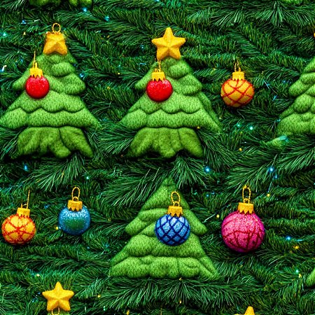 Tricoline Natal Árvore Verde Color 100%Algodão 50cm x 1,50mt