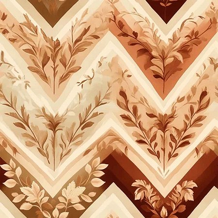 Tricoline Digital Francis Chevron 100%Algodão, 50cm x 1,50mt