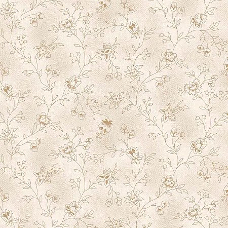Tricoline Herbe Creme, 100% Algodão, 50cm x 1,50mt